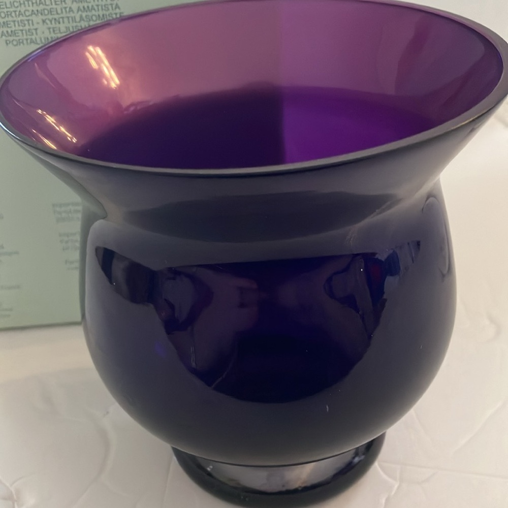 Partylite amethyst tea light holder - Picture 1 of 4